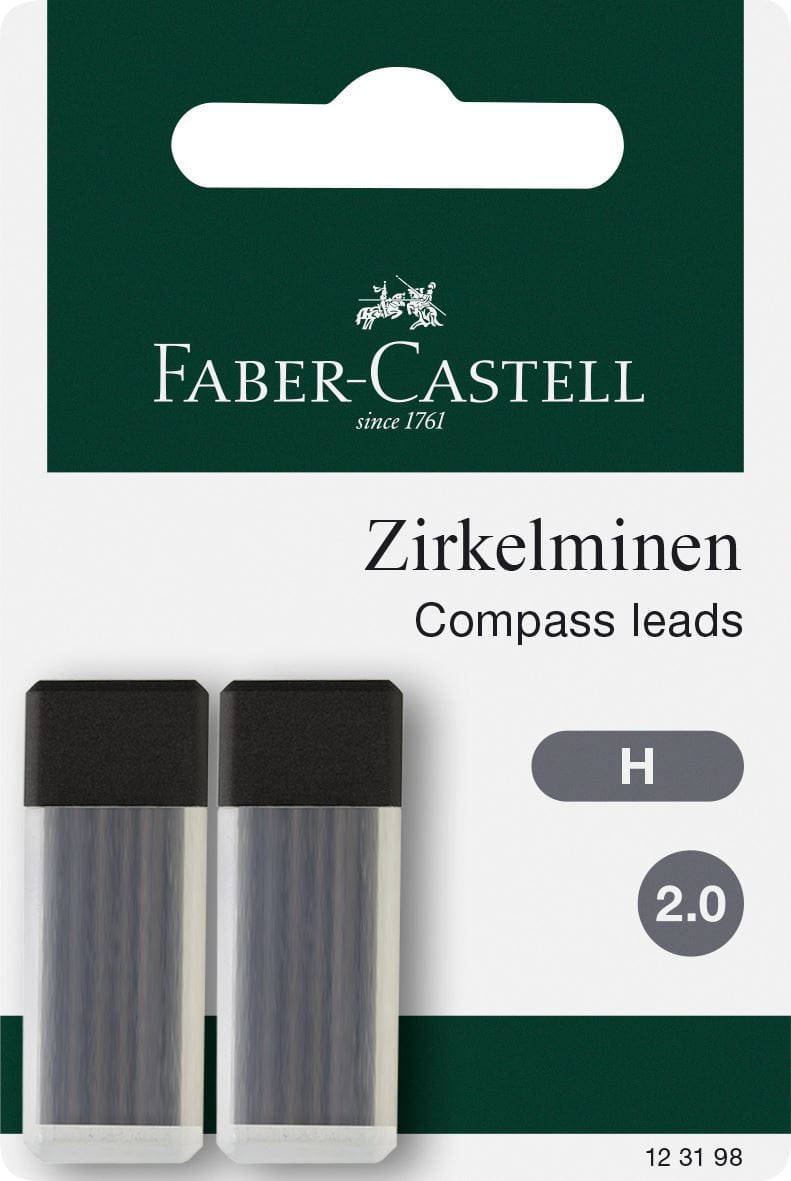 Faber-Castell Ultra-S Compas avec 2 genouillères et mines de remplacement 