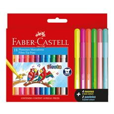 Faber-Castell - Fibre-tip pen Fiesta 45 12x+4neon+2paste