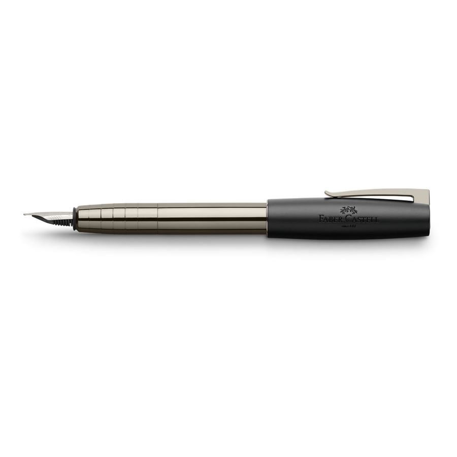 Faber-Castell - Loom Gunmetal fountain pen, F, anthracite shiny