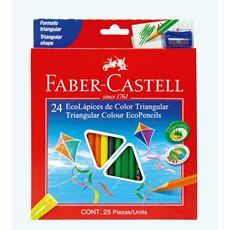 Faber-Castell - Col Ecopen trian 120524EXP 24x w/shar