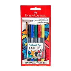 Faber-Castell - 5 Multimark Plus, assorted colors