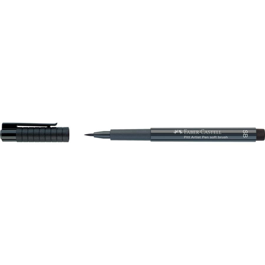 Faber-Castell - Pitt Artist Pen Soft Brush India ink pen, cold grey VI