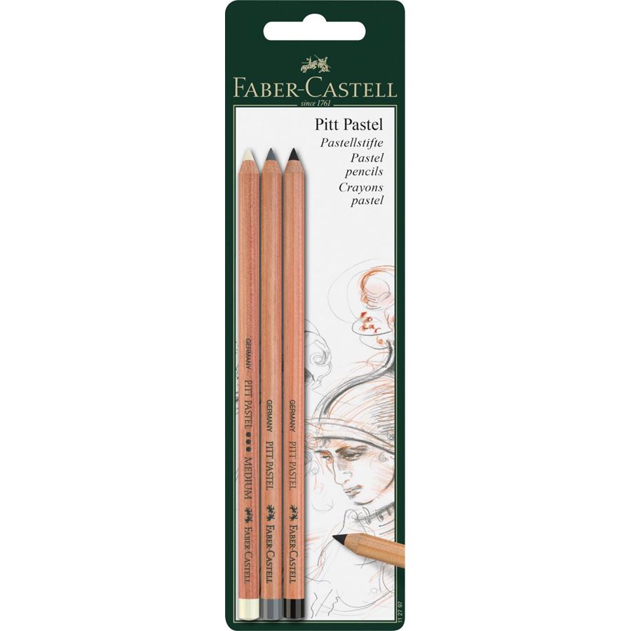 Faber-Castell - Color pencil Pitt Pastel set of 3