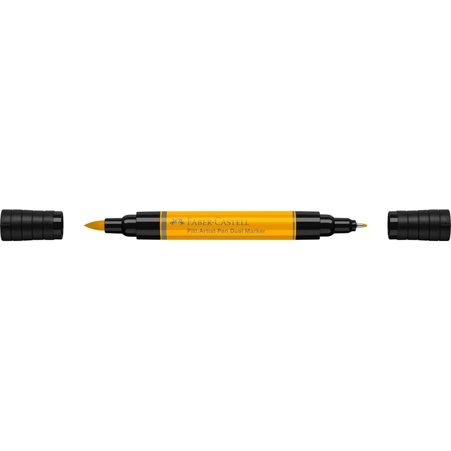 Faber-Castell - Pitt Artist Pen Dual Marker India ink, dark chrome yellow