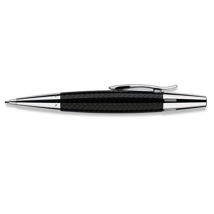 Faber-Castell - Propelling pencil e-motion resin Parquet black