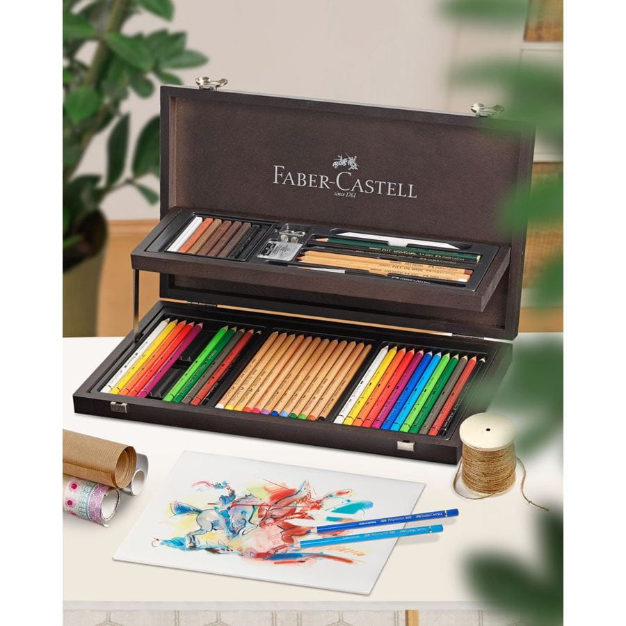 Faber-Castell Art And Graphic Collection Wooden Case 110086