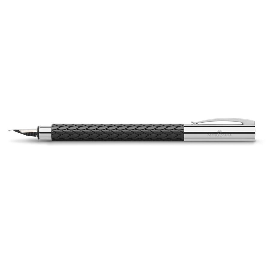 Faber-Castell - Ambition 3D Leaves fountain pen, B, black