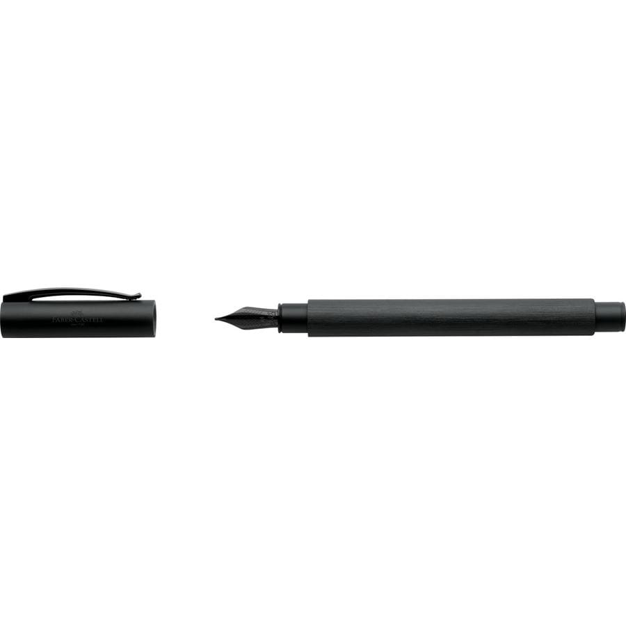 Faber-Castell - Ambition All Black fountain pen, B, black