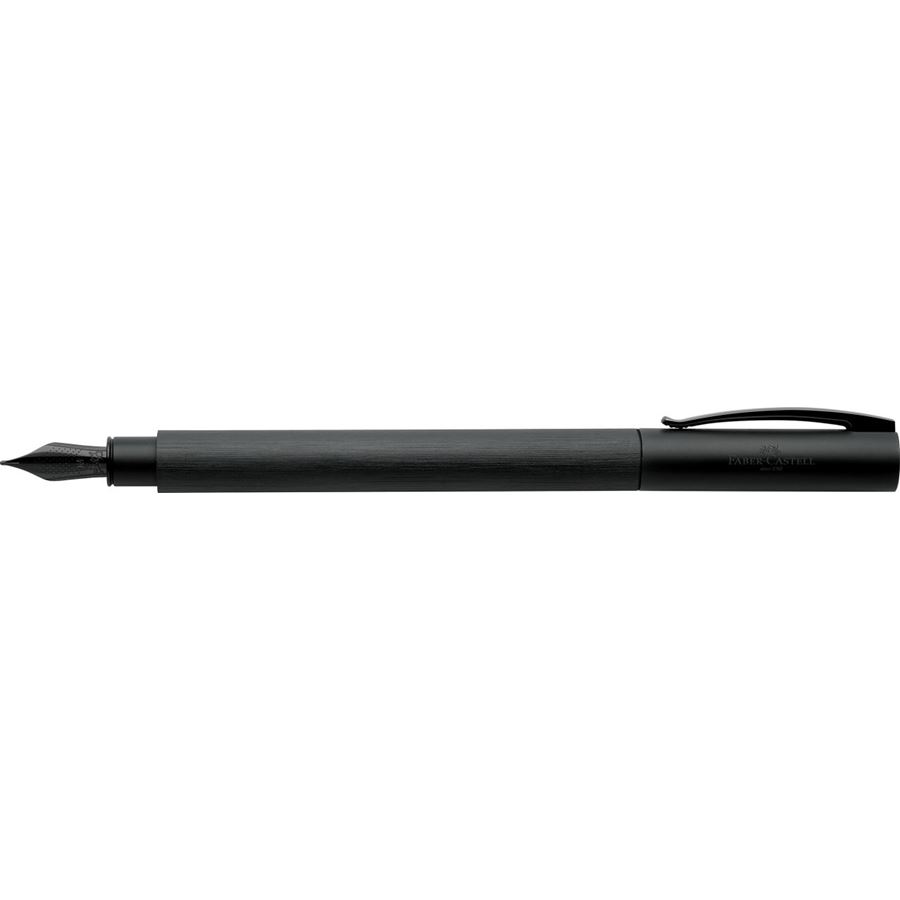 Faber-Castell - Ambition All Black fountain pen, B, black