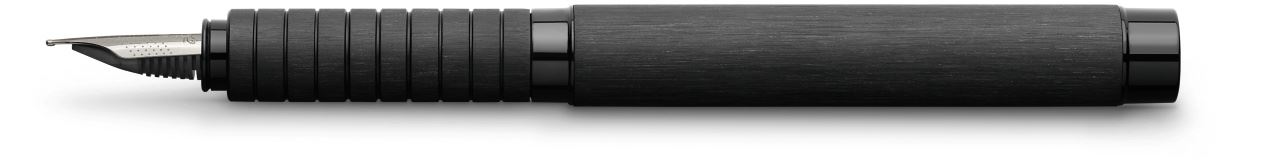 Faber-Castell - Essentio Aluminium fountain pen, F, black