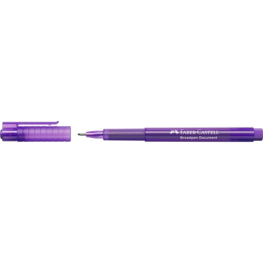 Faber-Castell - Fibre tip pen Broadpen document violet