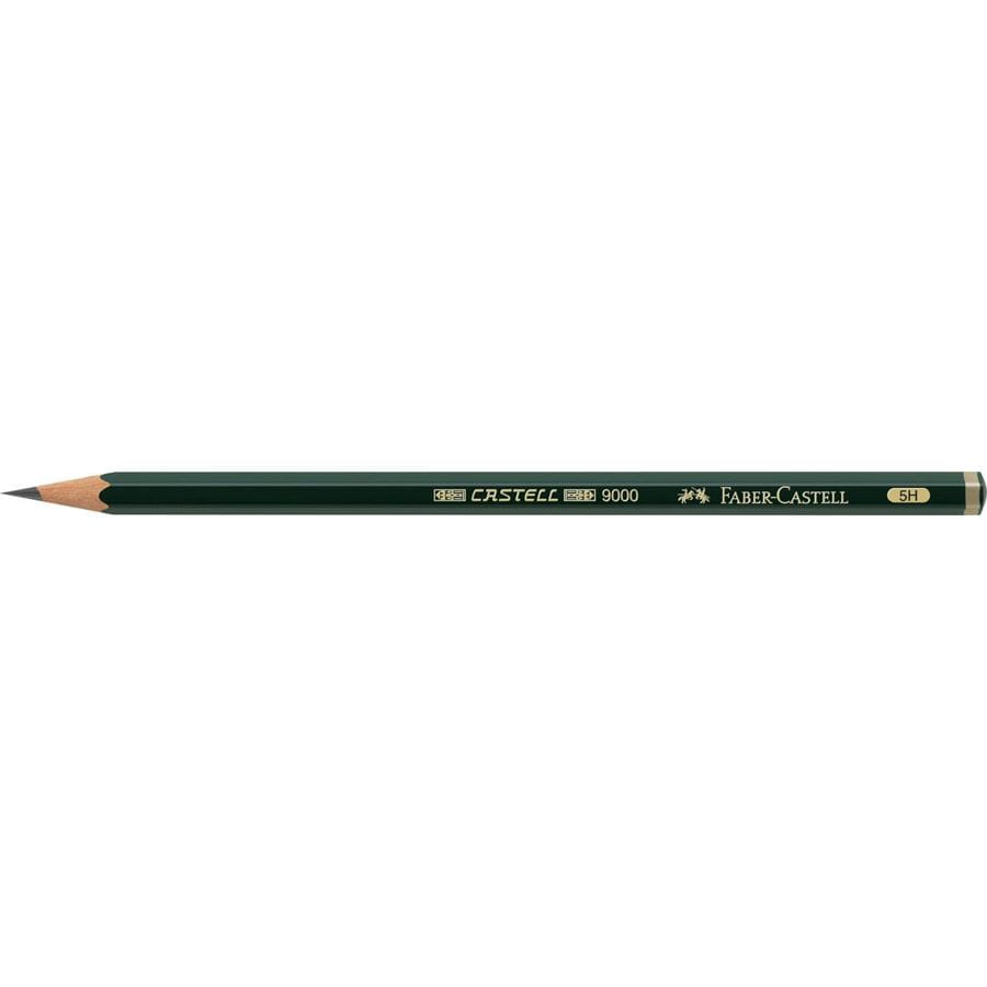Faber-Castell - Castell 9000 graphite pencil, 5H
