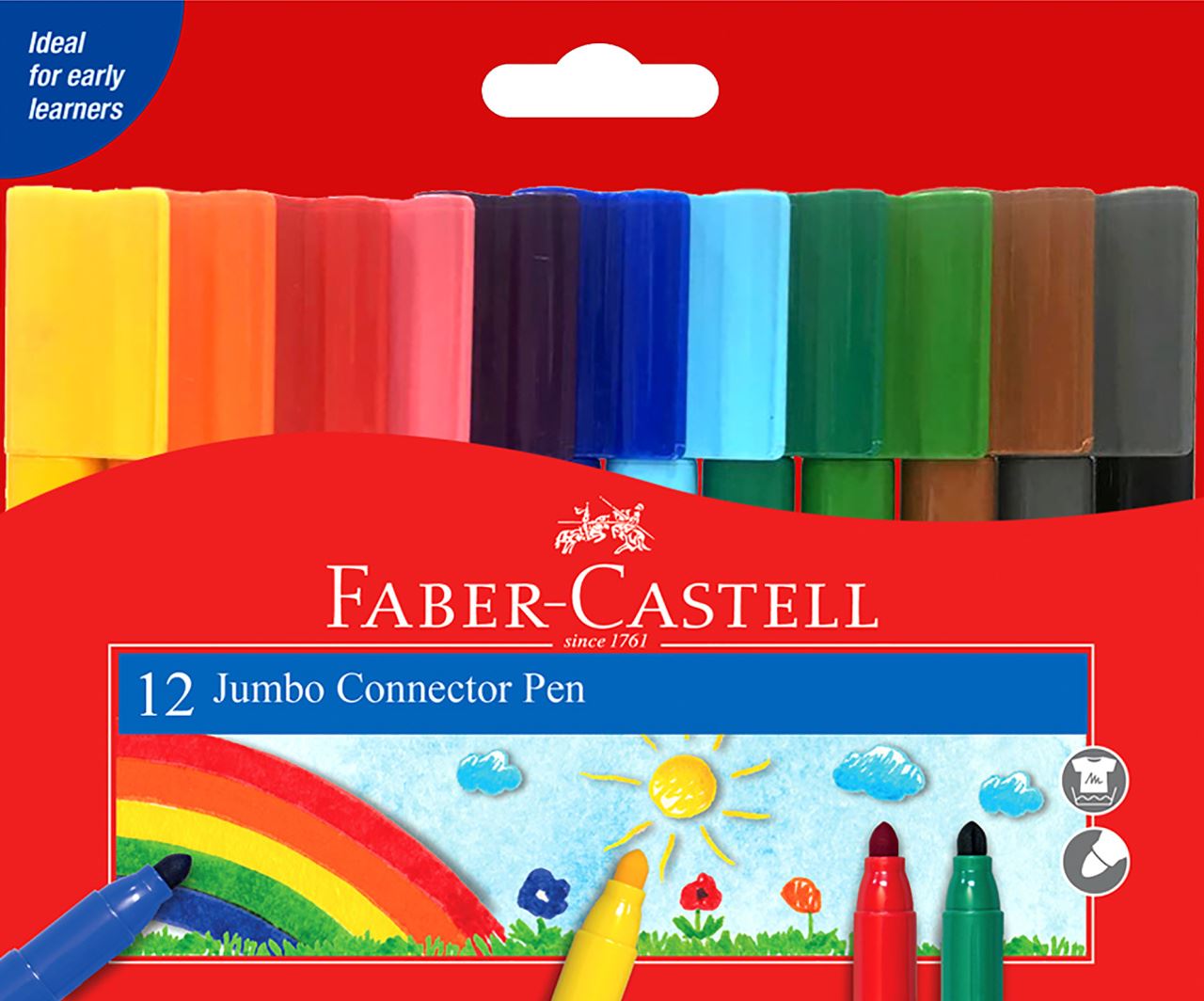 Faber-Castell - Connector Pen Jumbo box of 12