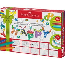 Faber-Castell - Connector felt tip pen set Greeting cards, 70 pieces