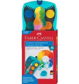 Faber-Castell - Connector paint box 12 colours turquoise