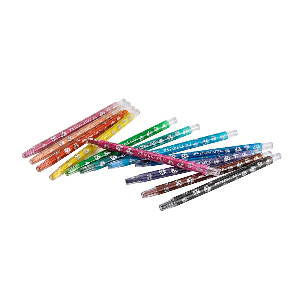 Faber-Castell - Crayons Wax Twist 141412RT 12x