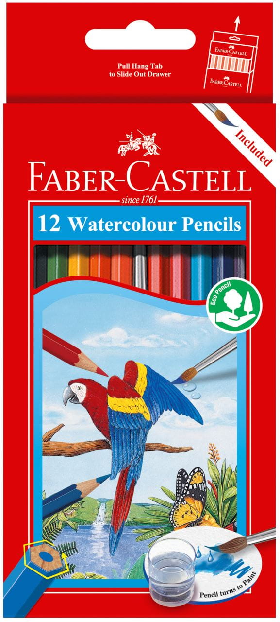 Faber-Castell - 12 Watercolour pencil Parrot