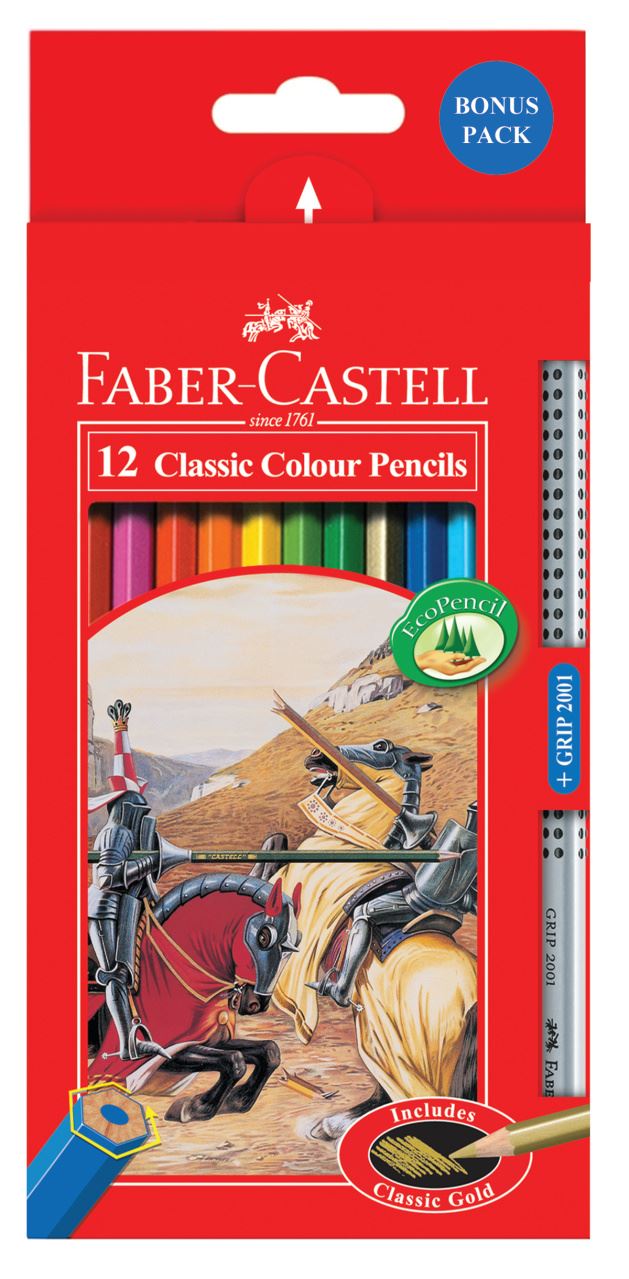 Faber-Castell - 12 Classic Colour Pencils