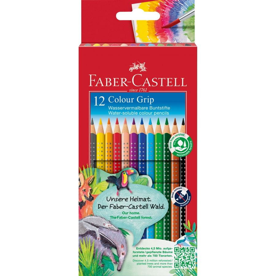 Colour Grip colour pencil, cardboard wallet of 12