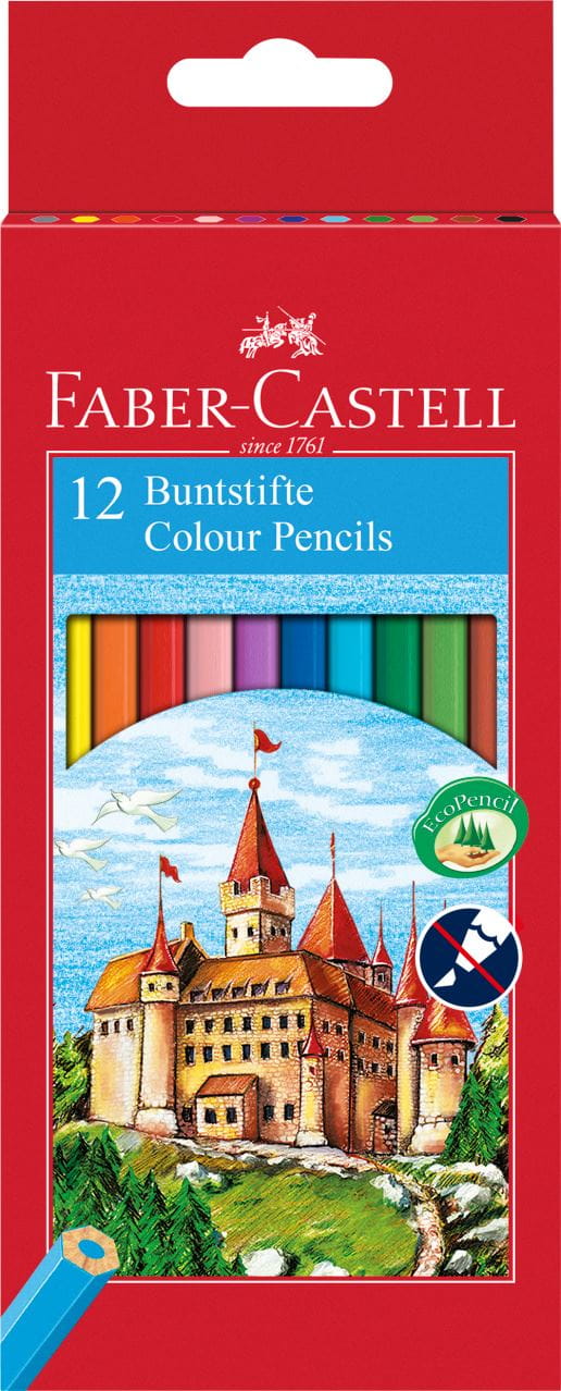 Faber-Castell - Classic Colour colour pencil, cardboard wallet of 12