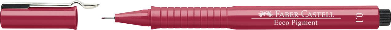 Faber-Castell - Ecco Pigment Fineliner, 0.1 mm, red