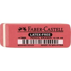 Faber-Castell - 7005-40 latex-free eraser, red