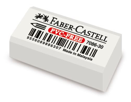 FABER-CASTELL USA 800070 WHITE VINYL ERASER 100 COUNT TUB 