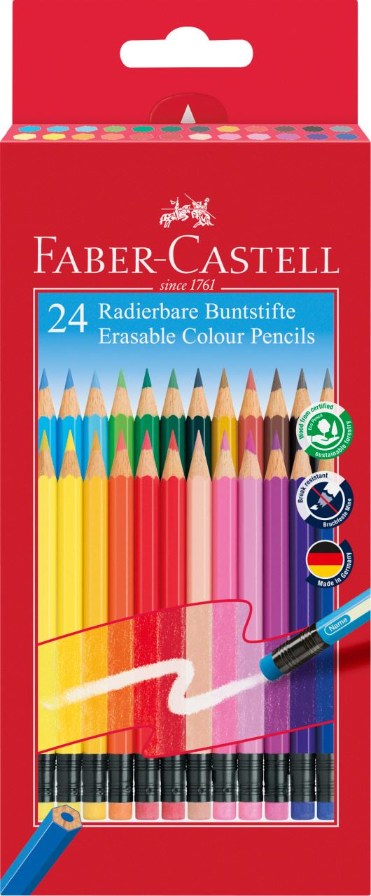 Faber-Castell 120148 Buntstifte Farbstifte Malstifte Castle Etui mit 48 Farben 