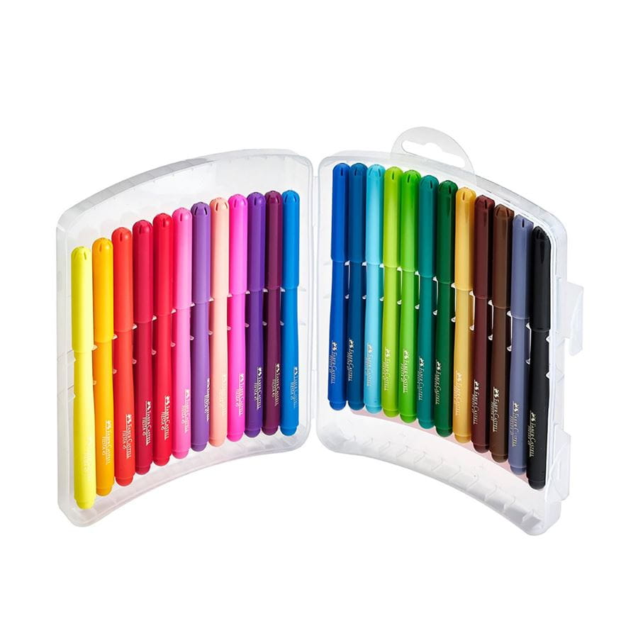 Faber-Castell - F-tip pen Fiesta 45 32445 plast case 24x