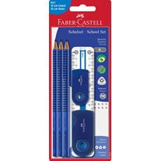 Faber-Castell - Grip 2001 graphite pencil set, B, blue, 6 pieces