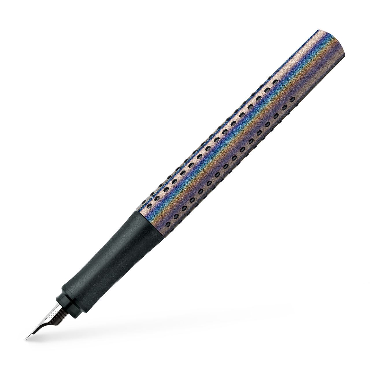 Faber-Castell - Fountain pen Grip Edition Glam F silver