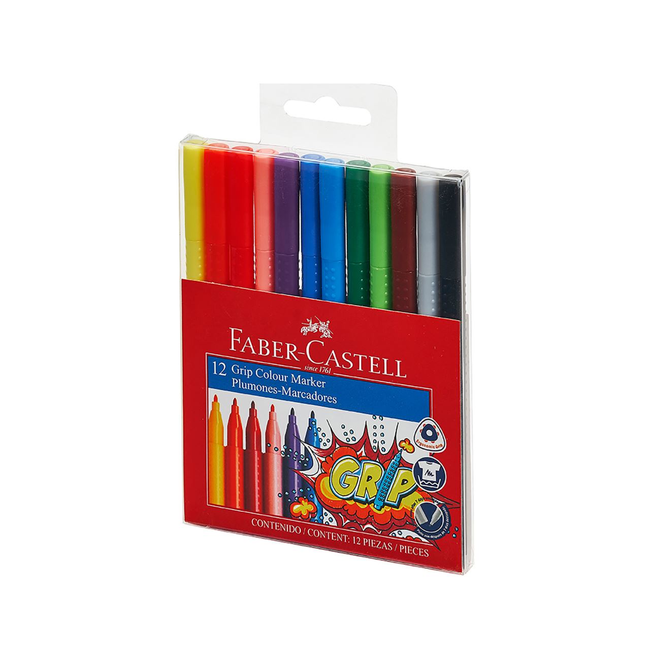 Faber-Castell - Grip Colour Marker 31246 set 12x