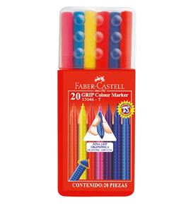 Faber-Castell - Grip Colour Marker 32046 triang.case 20x