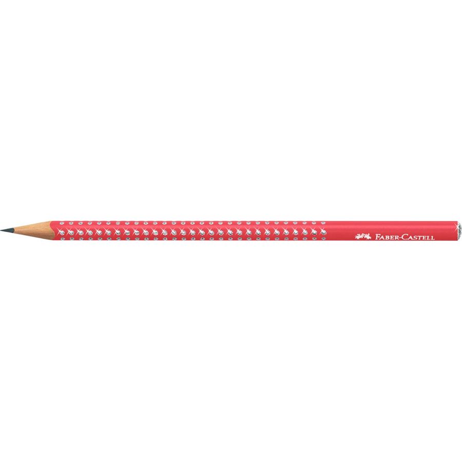Faber-Castell - Sparkle graphite pencil, candy cane red