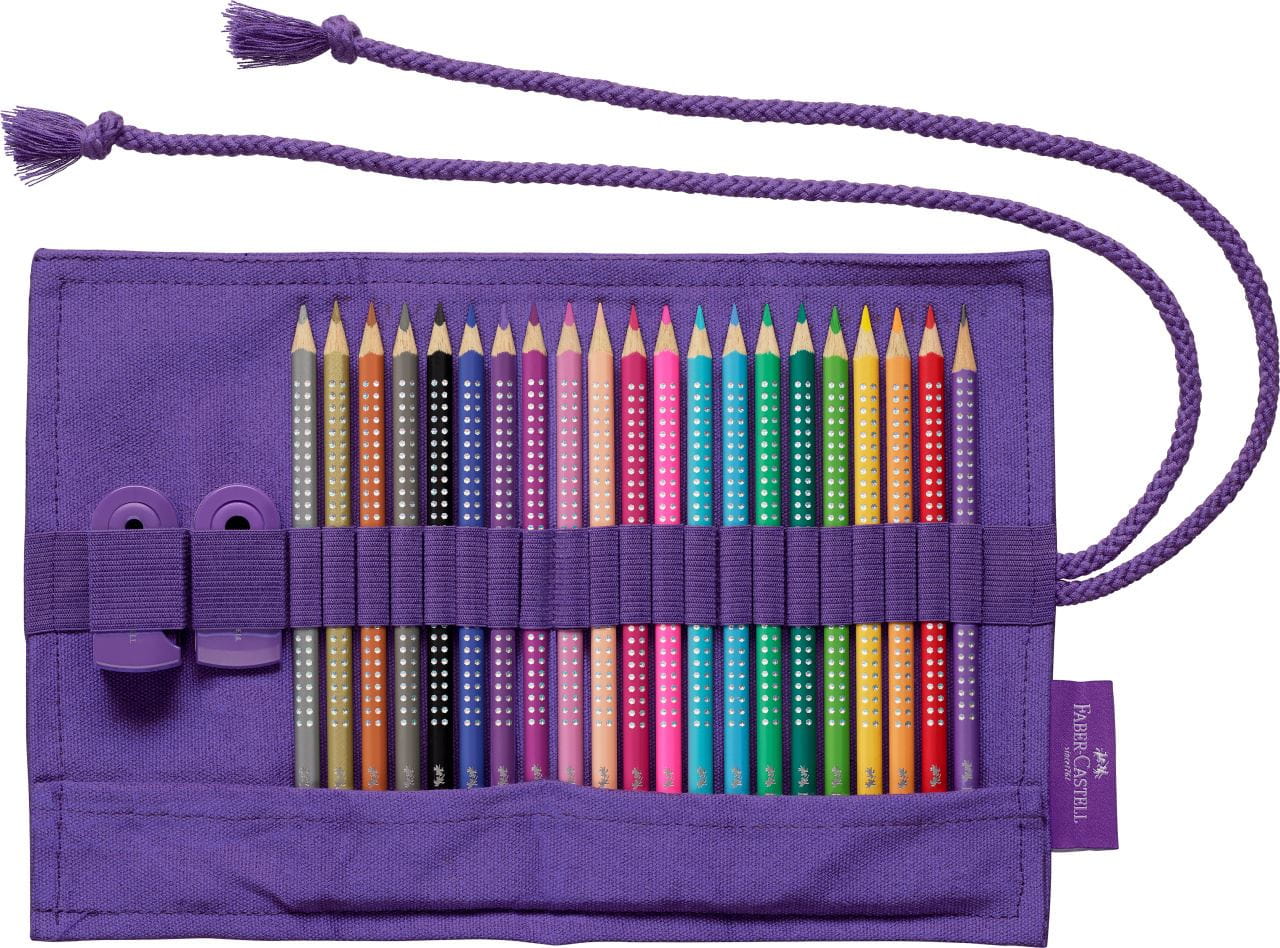Faber-Castell - Sparkle colour pencil pencil roll, 20 colours