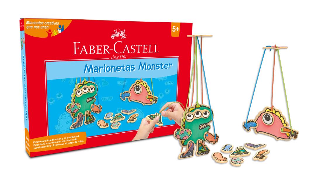Faber-Castell - Creative set Monster puppets