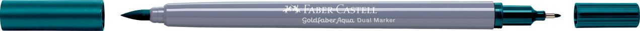 Faber-Castell - Goldfaber Aqua Dual Marker, deep cobalt green