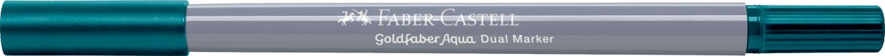 Faber-Castell - Goldfaber Aqua Dual Marker, deep cobalt green