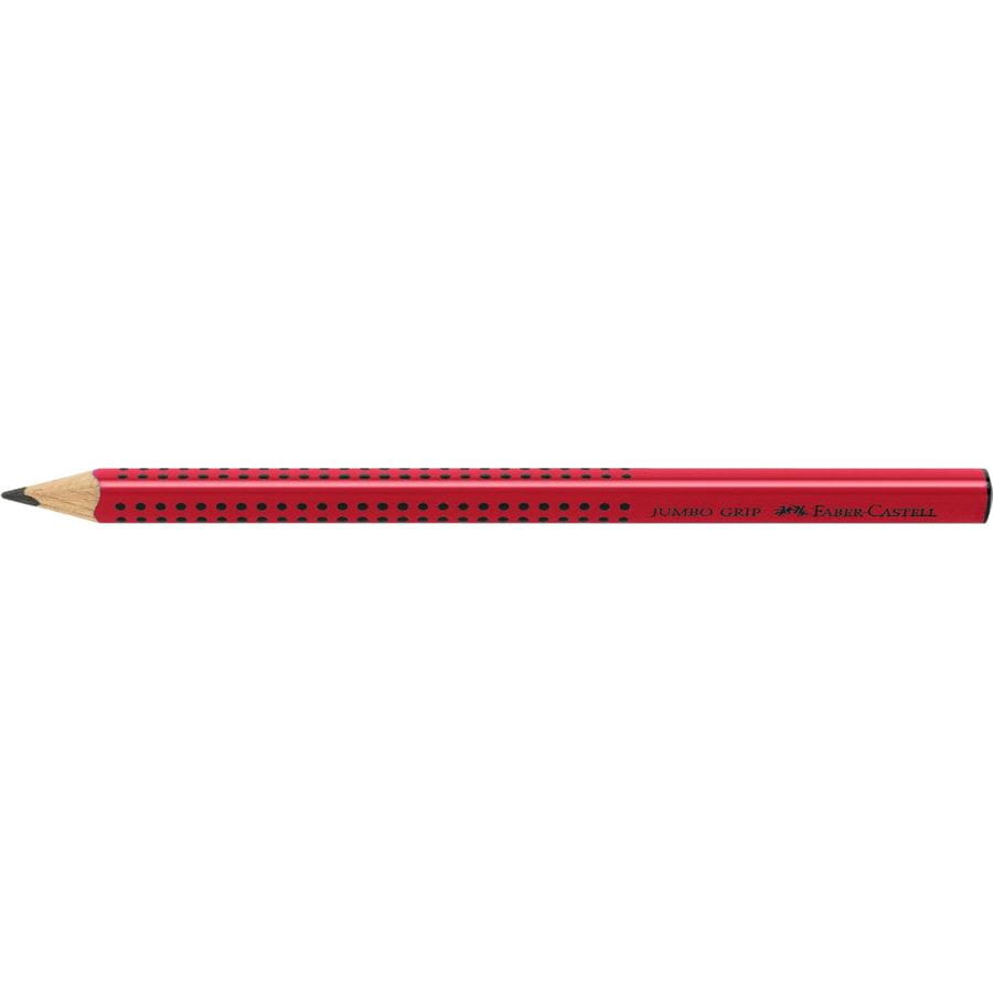 Faber-Castell - Jumbo Grip graphite pencil, B, red