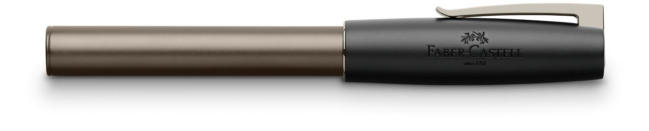 Faber-Castell Loom Fountain Pen  Broad Point  Shiny Gunmetal Black  149243 New 
