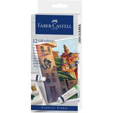 Faber-Castell - Oil colours, cardboard wallet of 12, 12x 20 ml tube