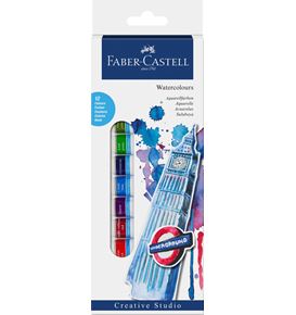 Faber-Castell - Starter set Watercolours, wallet of 12, 12x 12 ml tube