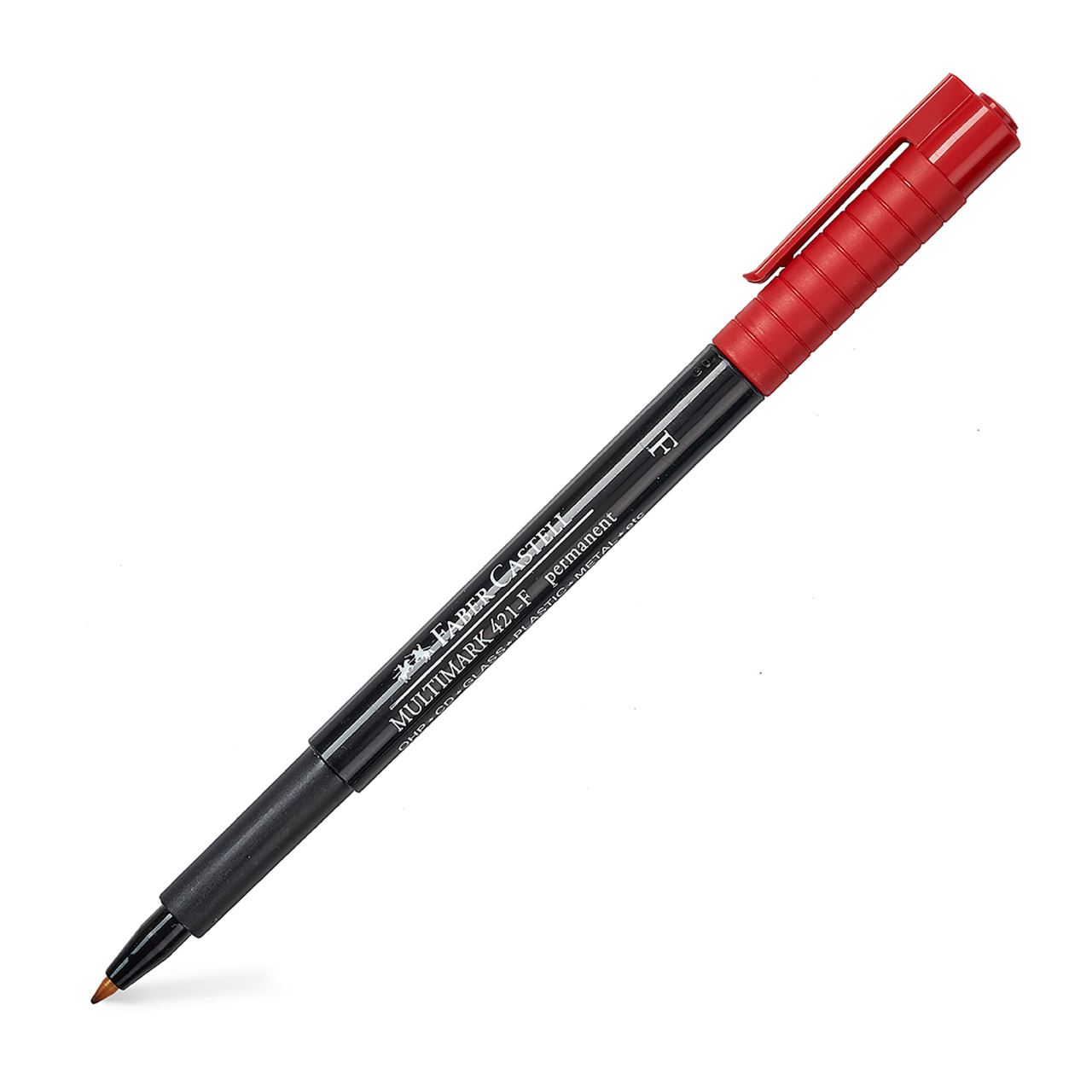 Faber-Castell - Marker Multimark 421-F red