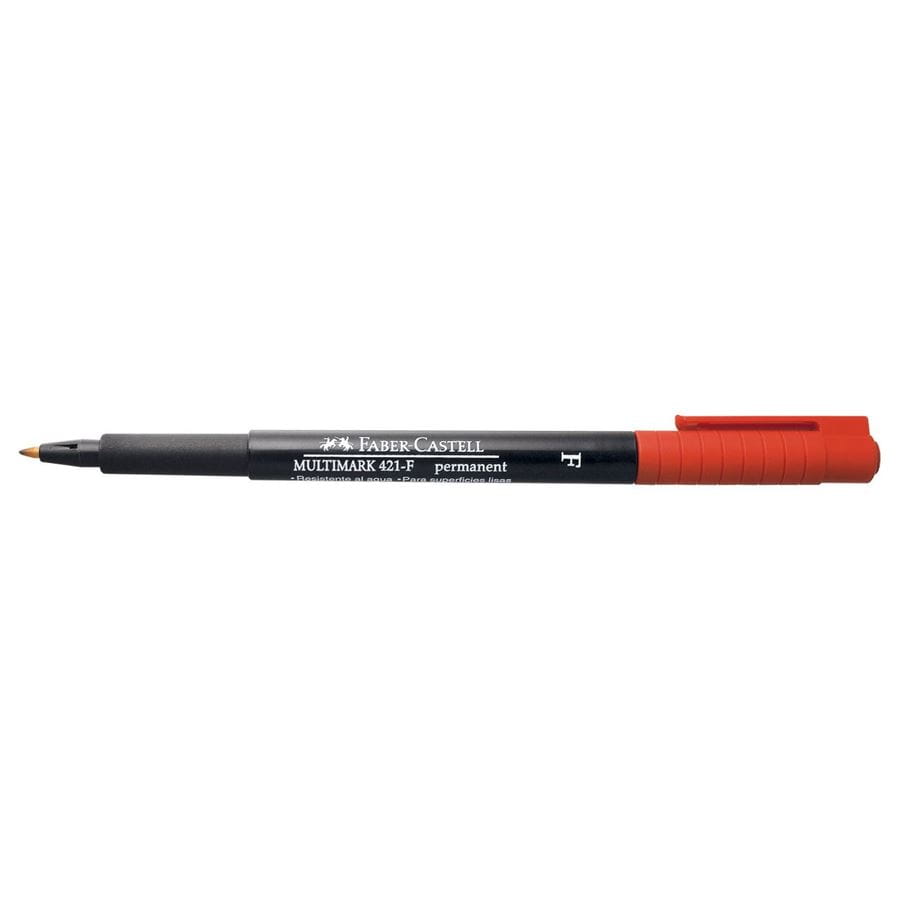 Faber-Castell - Marker Multimark 421-F red