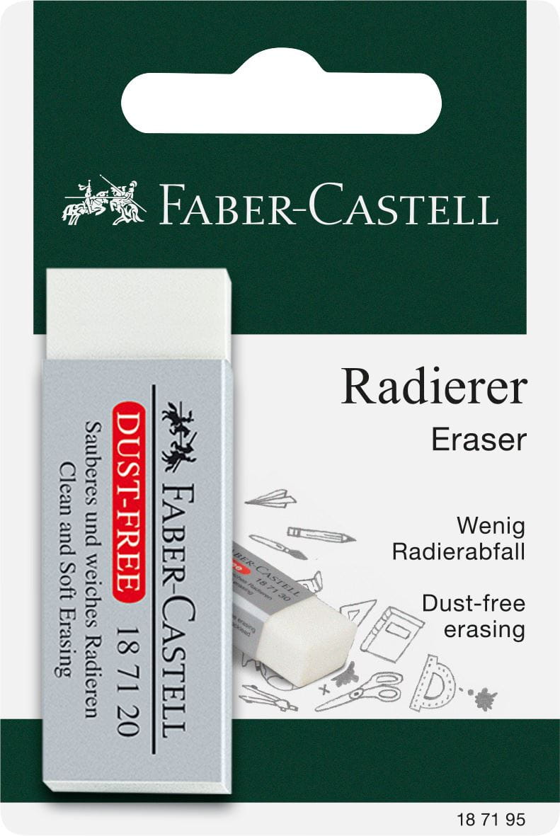 Faber-Castell - Dust-free eraser, white, set of 1
