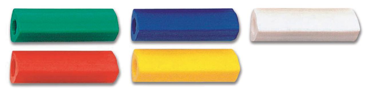 Faber-Castell - Eraser, triangular, slip-on, sorted colours