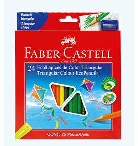 Faber-Castell - Col Ecopen trian 120524EXP 24x w/shar