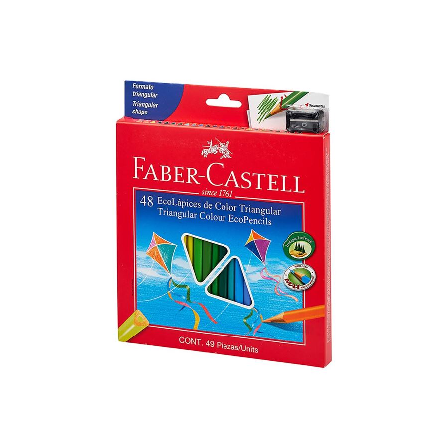Faber-Castell - Col Ecopen trian 120548EXP 48x w/sh