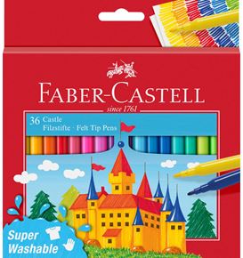 Faber-Castell - Fibre-tip pen Castle Cardboardbox 36pc.