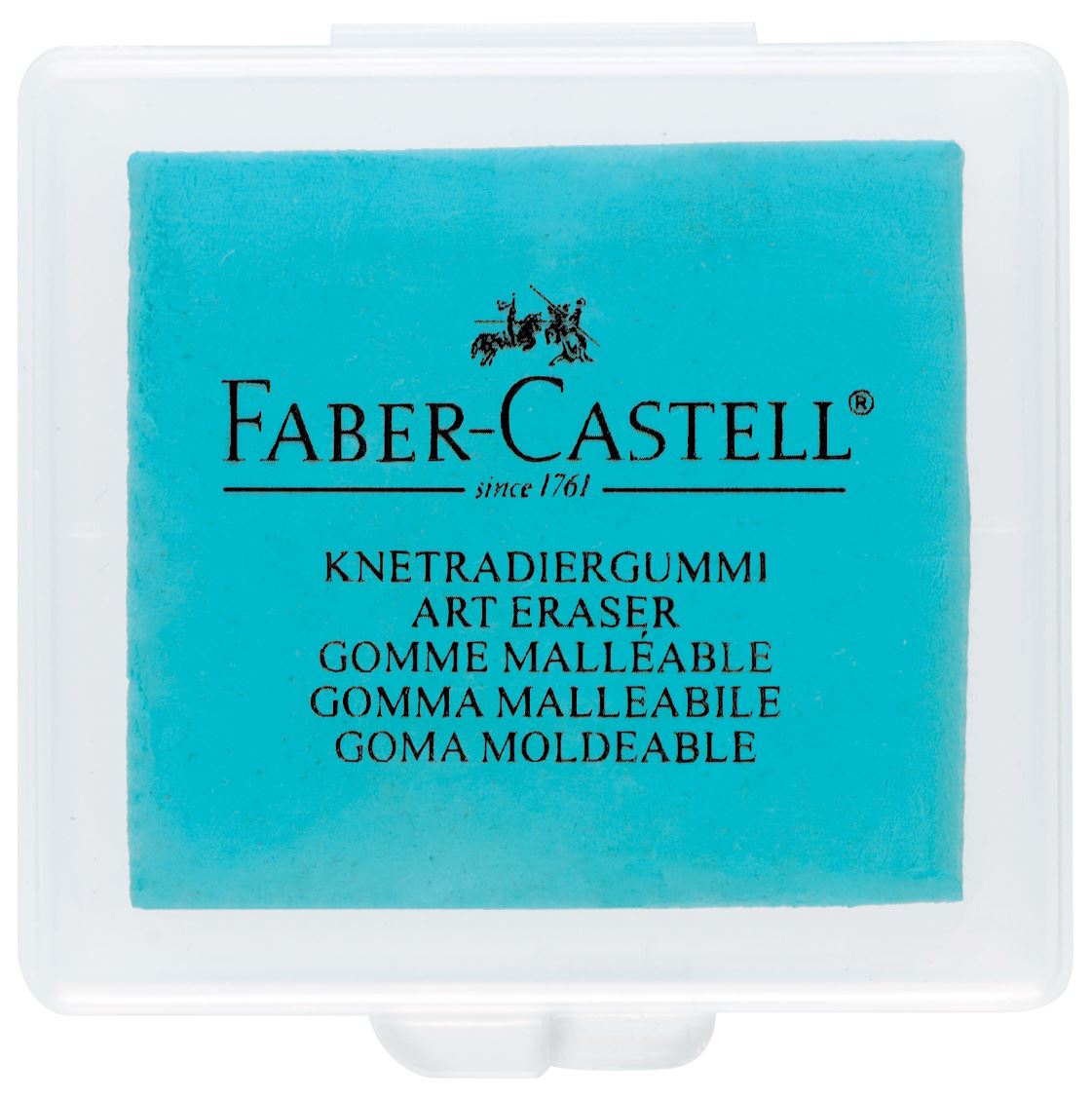 Faber-Castell - Kneadable eraser, turquoise, blackberry, blue